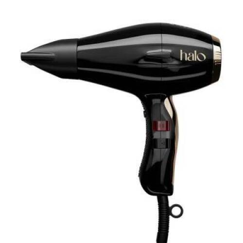 HALO by Elchim Jennifer 3900 Ionic-Ceramic Hair Dryer - Black & Gold 3900 Ionic