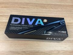 DIVA MK11 Black Hair Straightener Straightening Iron 230&deg;C Styler with Stand THLC11 - 6