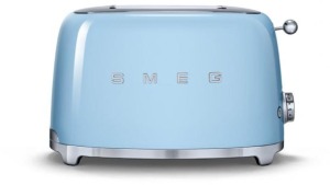 Smeg 50's Retro Style 2 Slice Toaster - Pastel Blue TSF01PBAU