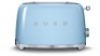 Smeg 50's Retro Style 2 Slice Toaster - Pastel Blue TSF01PBAU