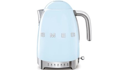 Smeg 50's Retro Style Variable Temperature Electric Kettle - Pastel Blue KLF04PBAU