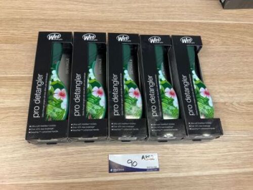 Bundle of 5 x Wet Brush-Pro Detangler Hairbrushes