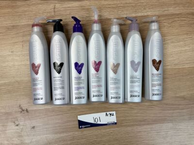 Bundle of 7 x Assorted Juice Love Conditioning Colour Treatment 220ml