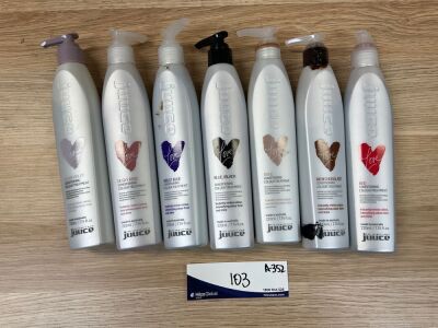Bundle of 7 x Assorted Juice Love Conditioning Colour Treatment 220ml