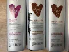 Bundle of 8 x Assorted Juice Love Conditioning Colour Treatment 220ml - 2