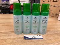 Bundle of 4 x SCHWARZKOPF PROFESSIONAL BONACURE BC COLLAGEN VOLUME BOOST WHIPPED CONDITIONER