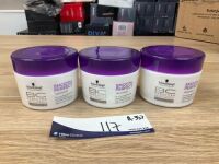 Bundle of 3 x Schwarzkopf Professional Bc Smooth Perfect Treatment 200ml