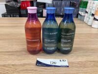 Bundle of 2 x L'Oreal Professionnel Serie Expert - SensiBalance Sorbitol Shampoo 300ml & 1 x L'OREAL PROFESSIONAL LUMINO CONTRAST RADIANCE SHAMPOO 300ml