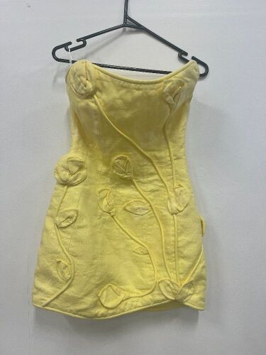 Yellow Zimmermann Strapless Mini Match Maker Dress size 0