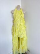 Yellow Zimmermann Wonderland Ruffle dress size 0 - 4