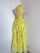 Yellow Zimmermann Wonderland Ruffle dress size 0 - 7