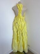 Yellow Zimmermann Wonderland Ruffle dress size 0 - 8
