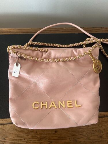 Chanel Mini Bag Pink Shiny Crumpled Calfskin