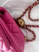 Chanel Pink Lambskin Pearl Crush Bag - 5