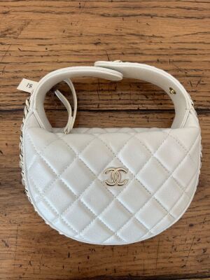 Mini White Chanel Circle Bag