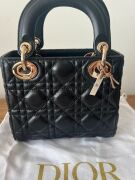 Lady Dior Bag, Black - 5