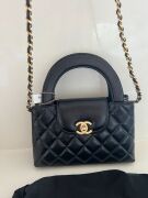 Chanel Kelly Medium Black Lambskin Bag in Black - 3