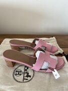 Pink Hermes Oasis Sandal, size 37 - 2