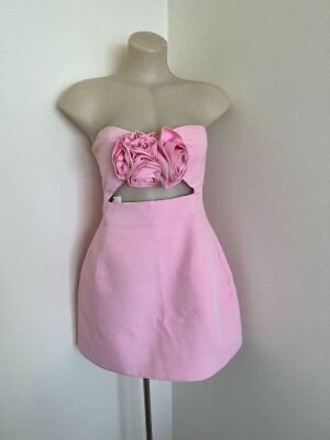 Magda Butrym Pink Mini Dress Size Small