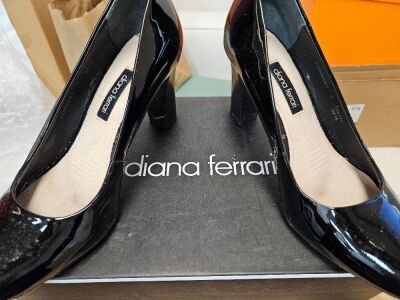 Diana Ferrari Lorikeet Black Patent Size 7