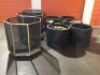 6 x Planter boxes & 3 Metal cages for planter boxes