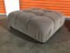 2 x Large Grey Ottomans - 3