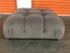 2 x Large Grey Ottomans - 4