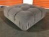 2 x Large Grey Ottomans - 5
