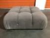 2 x Large Grey Ottomans - 6