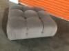 2 x Large Grey Ottomans - 9