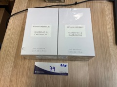 2x Banana Republic Gardenia & Cardamom Eau De Parfum 75ml - 2