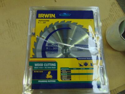 2 x IRWIN 216mm circular mitre saw blade