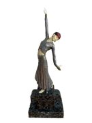 $50K USD - Demetre H. Chiparus (1886-1947) 'Footsteps' A Patinated Bronze & Ivory Figure - SA Pick Up. Insurance Payout $24K AUD