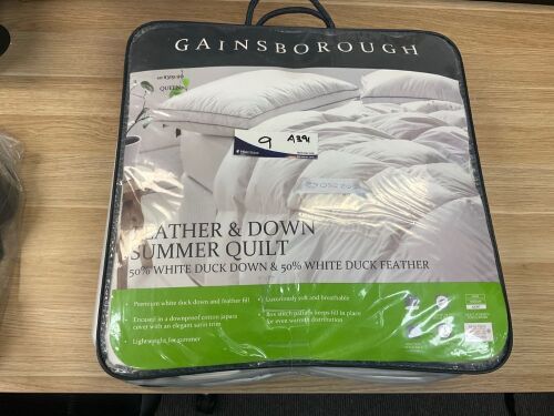 Gainsborough Summer Duck Down Quilt, Queensize