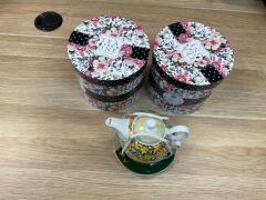 3 x Floral Garden Collection Tea for One Tea Set 