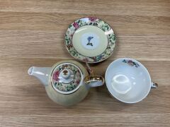 3 x Floral Garden Collection Tea for One Tea Set  - 3
