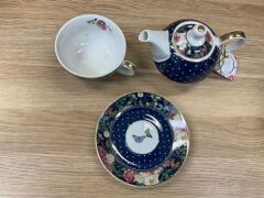 2 x Floral Garden Collection Tea for One Tea Set  - 3