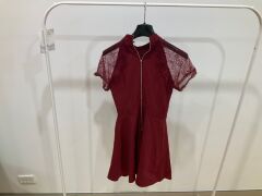 Liquorish Online Maroon Minidress - 2