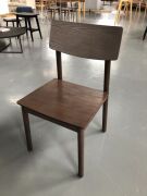 6 x Del Mar Square Dining Chairs - Dark Walnut - SHOWROOM ONLY