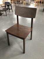 6 x Del Mar Square Dining Chairs - Dark Walnut - SHOWROOM ONLY