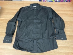 Eton Classic Dress Shirt, Black, Size 46(EU) 30000