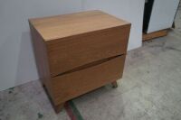 SilverLynx "My Design" 2 Drawer Bedside Table - Latte