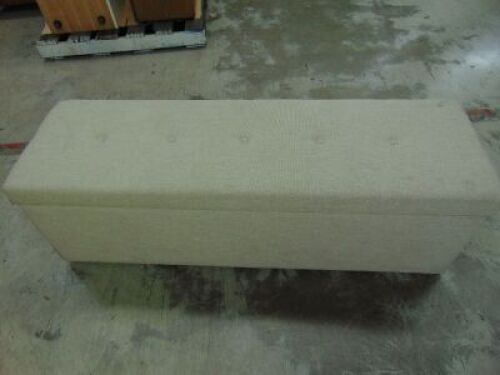 Unbranded Beige Upholstered Blanket Box - 1500 x 500 x 500