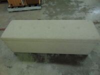 Unbranded Beige Upholstered Blanket Box - 1500 x 500 x 500