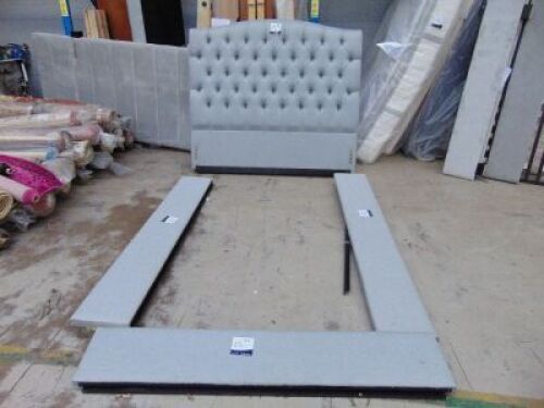 Memphis Style Grey Queen Bed