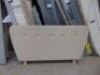 DNL Beige Fabric Double Bed Head