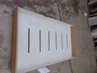 Single Rolling Oak Wood Bed Frame