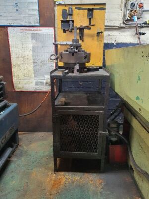 Hare & Forbes lathe accessories with cupboard