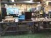 4m X 1m industrial workbench with oil collection tank and drawer - 7
