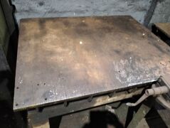 approximately 1.5 m x 1.5 m x 1 x m heavy duty iron table - 2